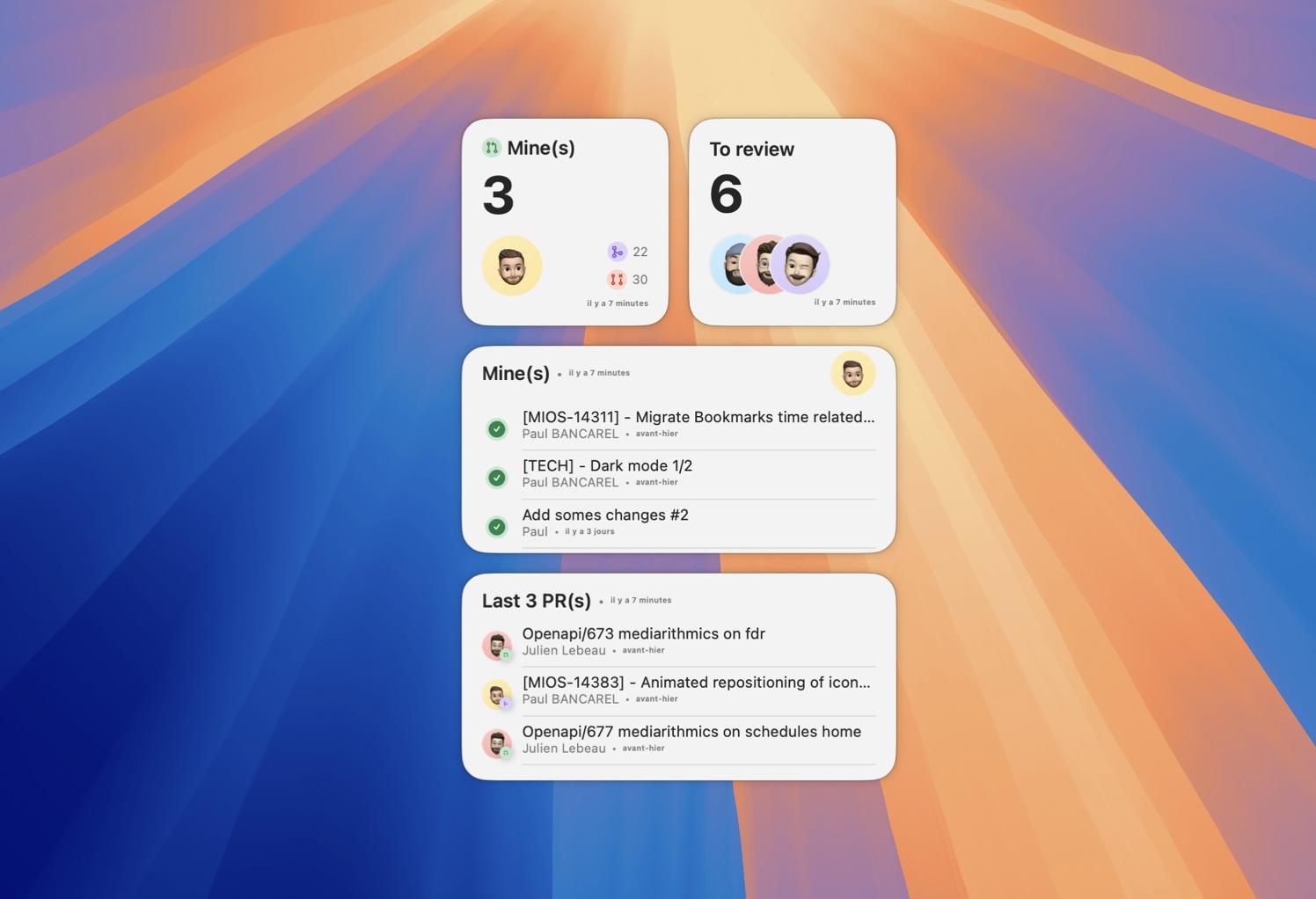 Widgets
